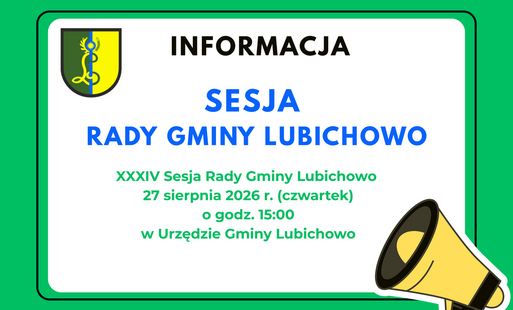 Zdjęcie do XXXIV Sesja Rady Gminy Lubichowo