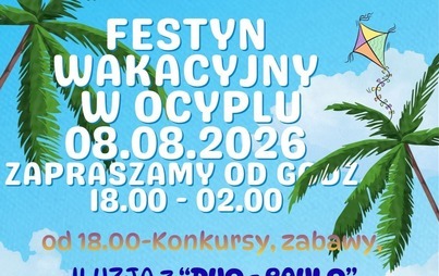 Zdjęcie do Festyn Wakacyjny w Ocyplu